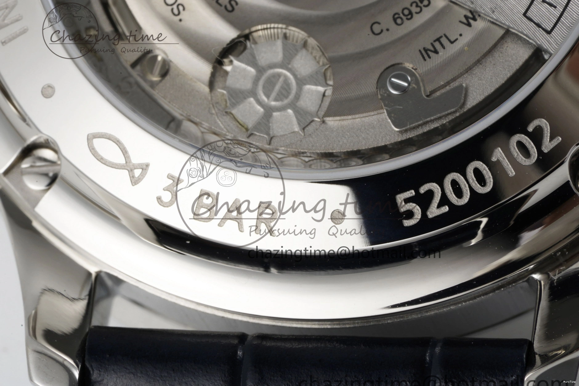 MIROTIME 1230 Portuguese Chrono IW3716 RSF 1:1 Best Edition Blue Dial on Black Leather Strap A RelaxedFit 7045